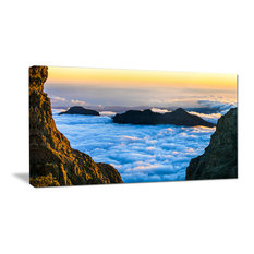 "Gran Canaria Sunset Over Clouds" Seashore Wall Art, 1 Panel, 60"x28"