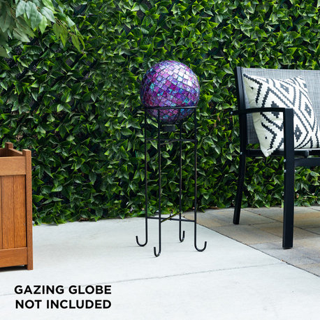 24" Tall Indoor/Outdoor Metal Gazing Globe Display Stand