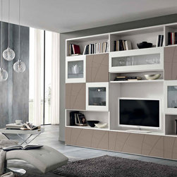 Modern Wall Unit Lapis LP02 by SPAR, Italy - $4,325.00 - Entertainment Centers And Tv Stands