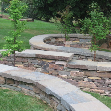 Serpentine Stone Wall