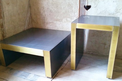 Tisch Metall Corten Beton