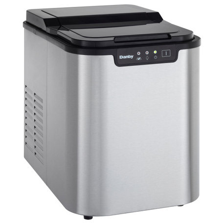 Danby DIM2500SSDB 10"W 2 Pound Capacity Portable Ice Maker - Stainless Steel
