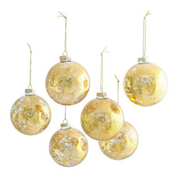 SMALL GOLD ORNAMENTS - SET OF 6 - Products
