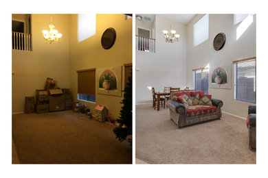 San Tan Valley Staged And Sold Listing - Formal Living and Dining Room