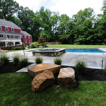 Natural Bluestone Rectangular Pool