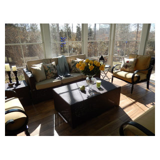 Belews Landing 3 Season Room With Eze Breeze windows - Traditional ...