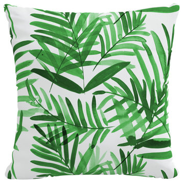 20" Outdoor Pillow Polyester Insert, Cali Palm Green
