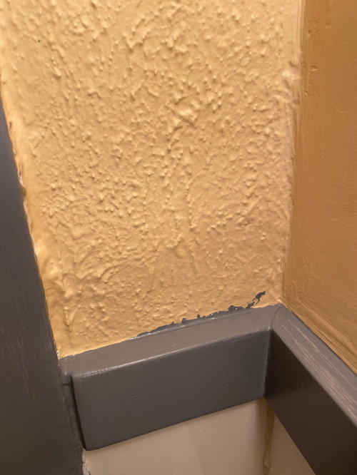 touch up wall color after oil based trim