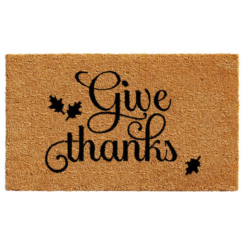 Give Thanks Doormat, 24"x48"
