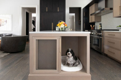 Example of a trendy kitchen design in Detroit