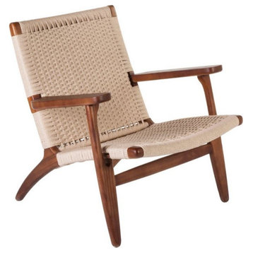 Ash Lounge Chair, Natural/Walnut