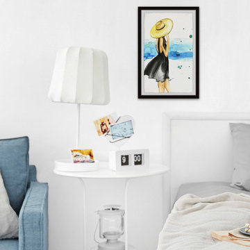 "We Need Vitamin Sea" Framed Painting Print