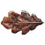 Notting Hill Decorative Hardware - Oak Leaf Knob Antique Brass, Antique Copper - Projection: 7/8"