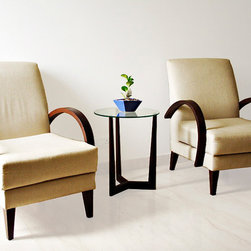 Metaphor | Upholstered Armchairs with Curved Armrests - Armchairs And Accent Chairs