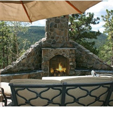 Upper Bear Creek Patio Fireplace