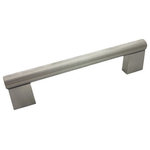 Door Corner - Modern Satin Nickel Cabinet Bar Pull, 3" Hole-Centers - Color/Finish: Satin Nickel