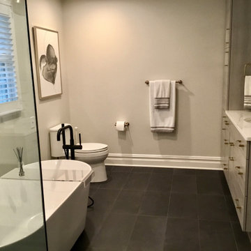 Fun Modern Master Bathroom
