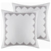 INK+IVY Imani 3 Piece Cotton Comforter Set, White/Navy, King/Cal King