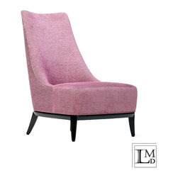 JW Chair - Purple/ Navy Chenille - Armchairs And Accent Chairs