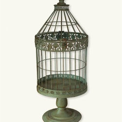 Verdigris Bird Cage - Decorative Accents