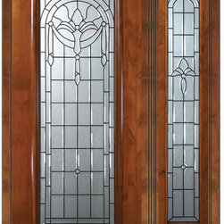 Prehung Side light Door 80 Wood Alder Palacio Full Lite Glass - Front Doors