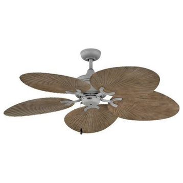 Nature Inspired Leaf-Shaped 5-Blade Ceiling Fan Streamlined Silhouette and