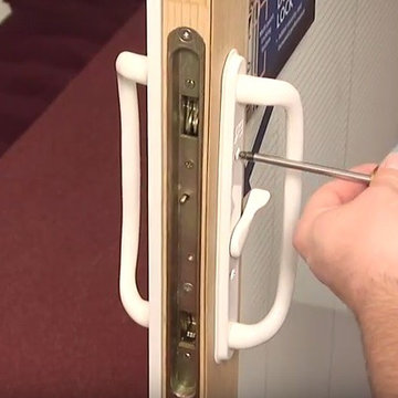 Replace sliding patio door lock