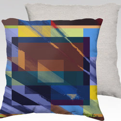 TOROSIETE Throw Pillow Cover - Cuadrado with White Back - Products