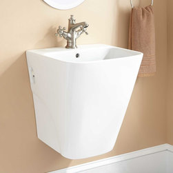 BRIYAN PORCELAIN WALL-MOUNT SINK - Bathroom Sinks