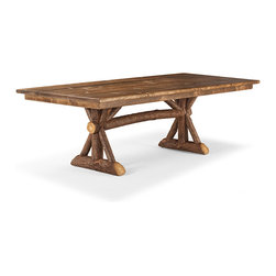 La Lune Collection - Rustic Trestle Dining Table #3500 by La Lune Collection - Dining Tables