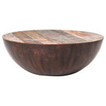 Four Hands Furniture - Bina Ryan Coffee Table - The zen of this intentionally simple half-sphere can anchor an entire room. Natural imperfections in the wood make each table one-of-a-kind.