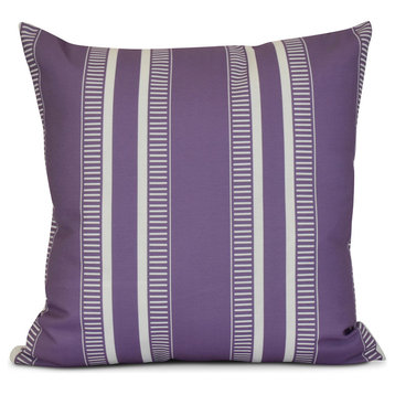 18x18", Stripe, Dashing Stripe Outdoor Pillow, Purple