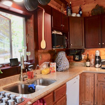 Holly Occupied Log Cabin Home Staging