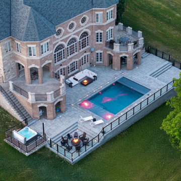 2025 Modern Luxury Backyard Makeover with Pool, Sauna & Firepit