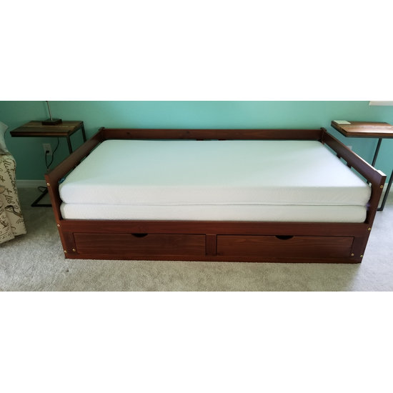 Melody Twin to King Extendable Trundle Daybed with Storage Drawers