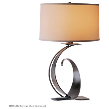 Hubbardton Forge 272678-1030 Fullered Impressions Large Table Lamp in Soft Gold