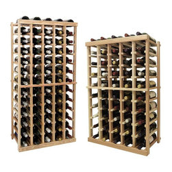 Vintner Series Wine Rack - Individual Bottle Wine Rack - 4 Columns with Display - Wine Racks