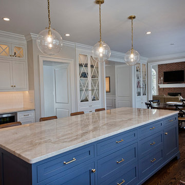 Stunning Blue and White Kitchen Transformation