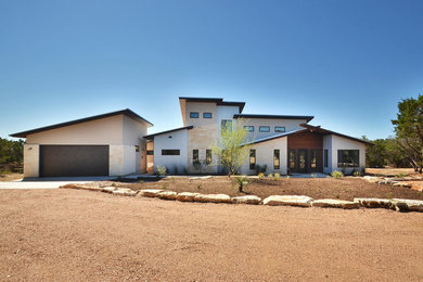 Example of a trendy exterior home design in Austin