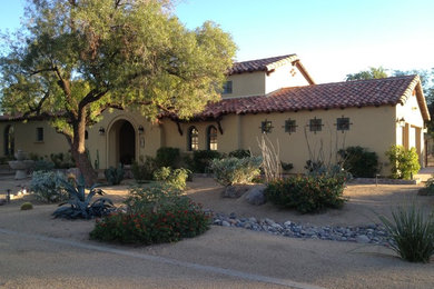 Mediterranean exterior home idea in Phoenix