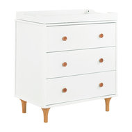 Stork Craft Aspen Sleigh Changing Table With Drawer In White