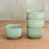 Novica Equanimity Celadon Ceramic Bowls, Set of 4