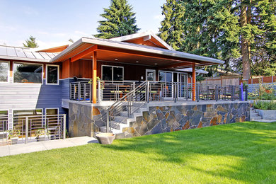 Example of a trendy exterior home design in Seattle