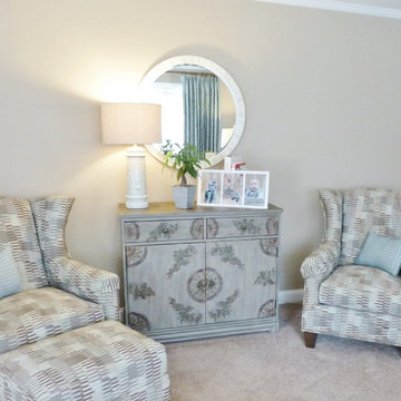 Beach Inspired Traditional Living Room