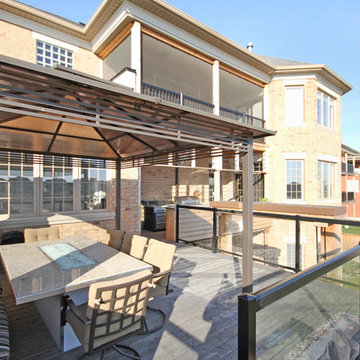 Multi Level Deck With Rain curtain