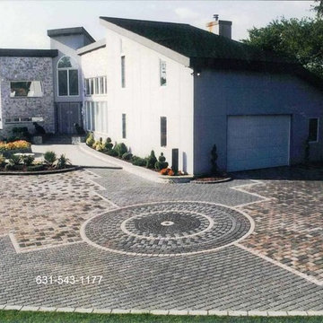 DRIVEWAY INSTALLATION WITH NICOLOCK PAVERS IN BABYLON NY BY GAPPSI IN 1996