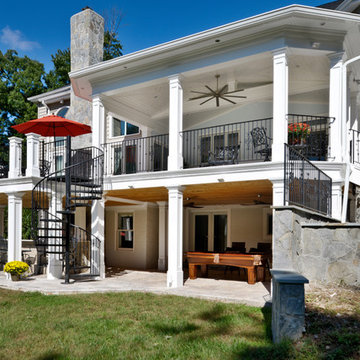 Exterior Remodel Turns Home Backyard into Gorgeous Retreat in Great Falls, Va