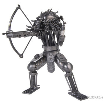 Metal Predator With Bow and Arrow