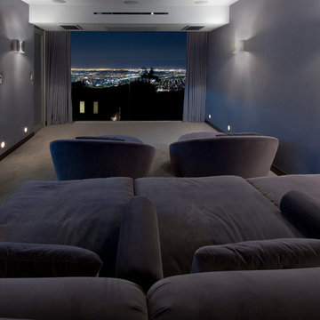 Hopen Place Hollywood Hills luxury home theater