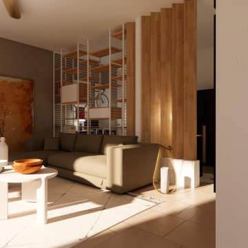GELIN | 50M²- Rénovation rez-de-chaussée, entrée, cuisine, salon, salle à manger